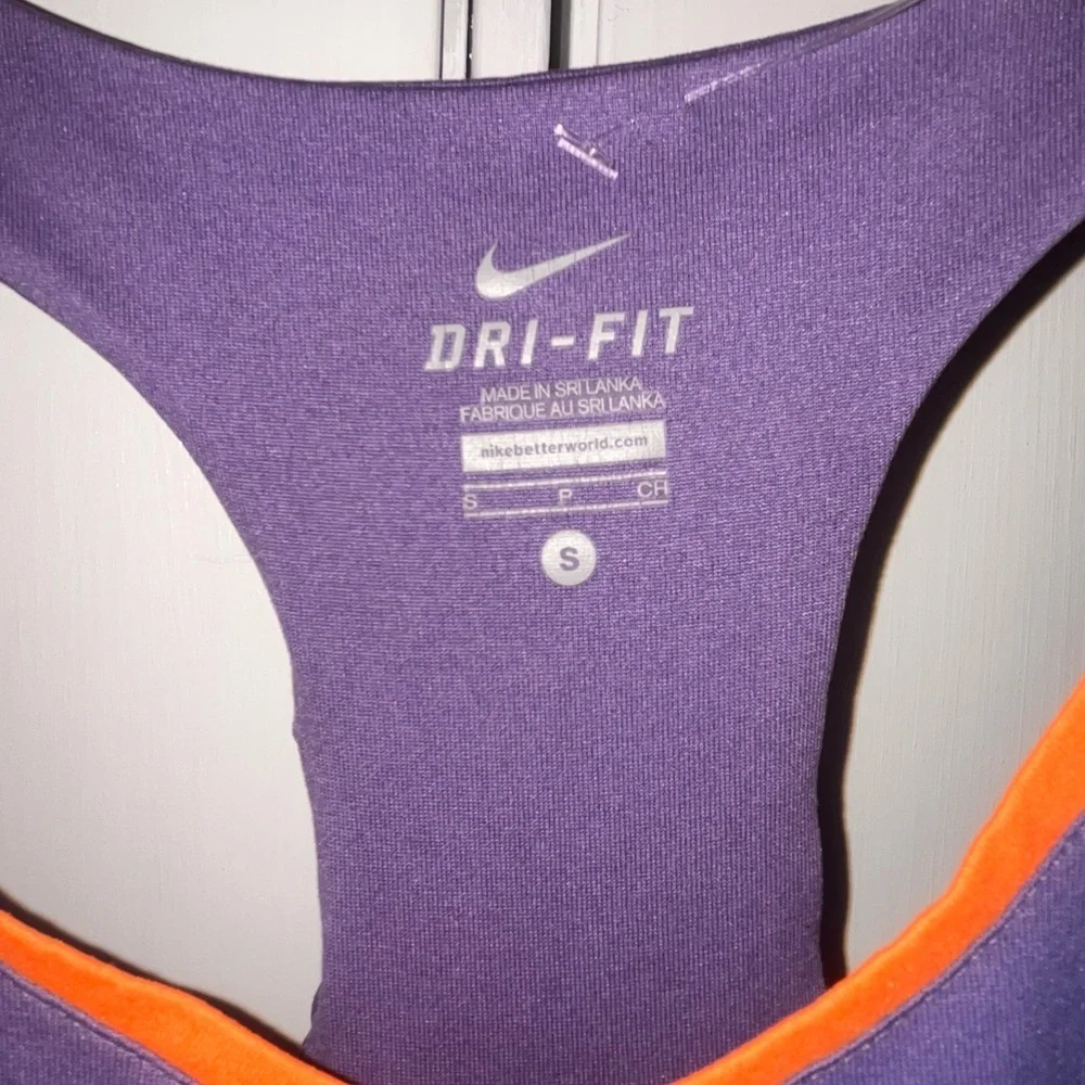 Nike Purple Tank Top with Orange Accent